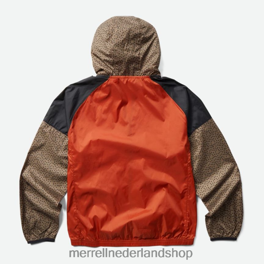 Merrell Heren 4FFP6T775 opvouwbare windshell van elzenhout (jms26322-933) kleren klei/sepia tint