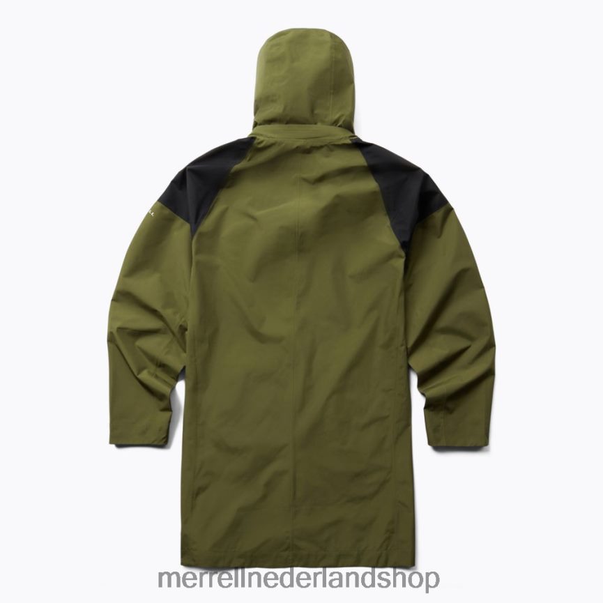 Merrell Heren 4FFP6T797 gore-tex parka met cargozak (jmf26677-326) kleren stoffige olijf