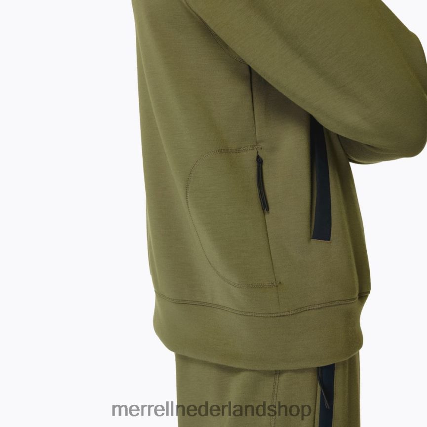 Merrell Heren 4FFP6T159 momentum hoody (jms26762-326) kleren stoffige olijf