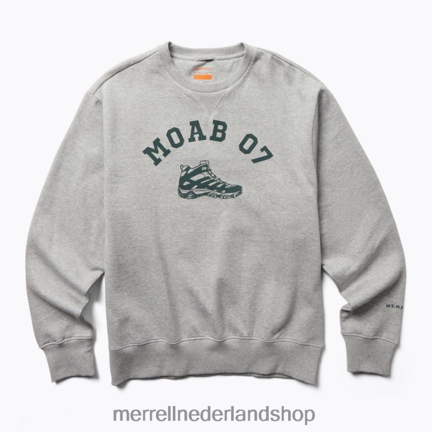 Merrell Heren 4FFP6T322 moab 07 fleece met ronde hals (jmf26621-050) kleren grijze heide