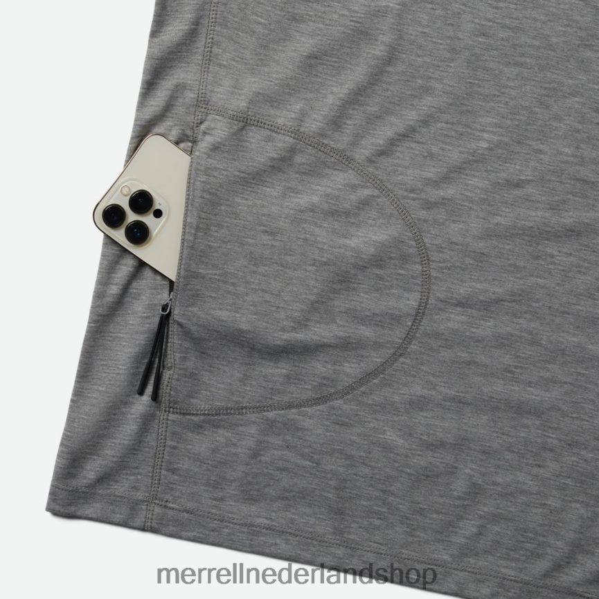 Merrell Heren 4FFP6T335 perfect T-shirt met lange mouwen en tencel (jms26862-050) kleren grijze heide