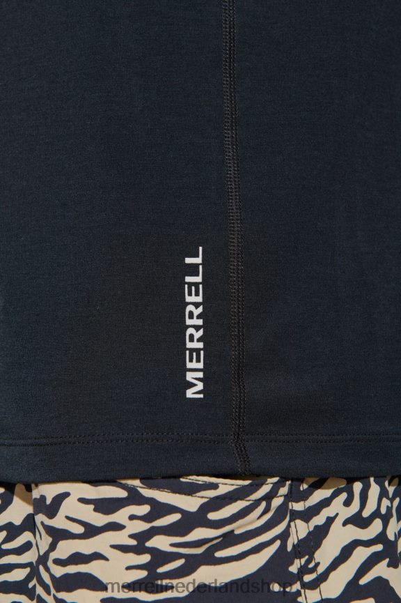 Merrell Heren 4FFP6T336 dagelijks T-shirt met lange mouwen en tencel (jmf26597-010) kleren zwart