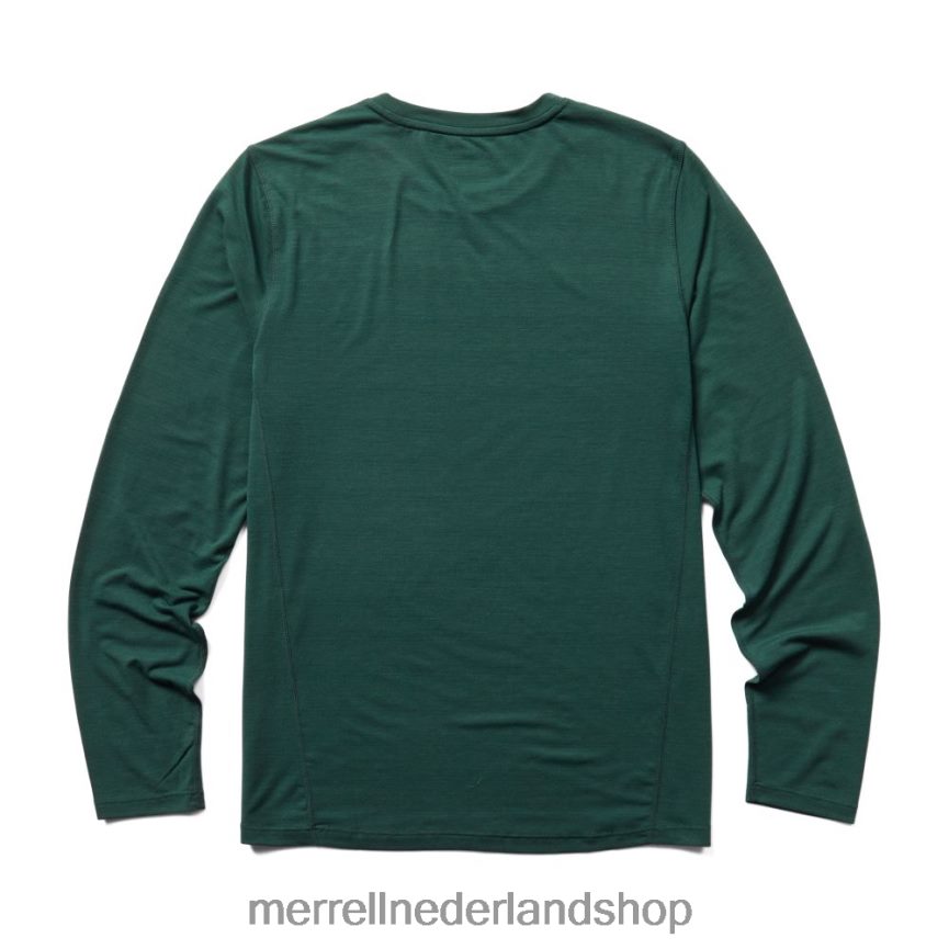 Merrell Heren 4FFP6T337 dagelijks T-shirt met lange mouwen en tencel (jmf26597-325) kleren zee mos