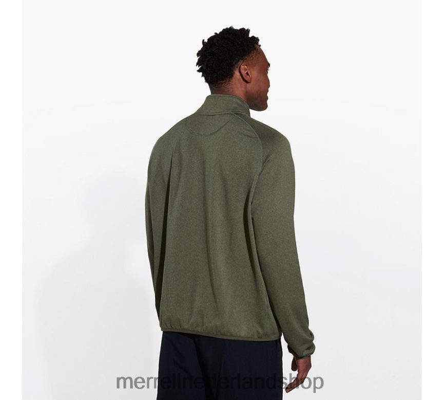 Merrell Heren 4FFP6T415 geotex 1/4 ritssluiting (jms26326-327) kleren stoffige olijfheide