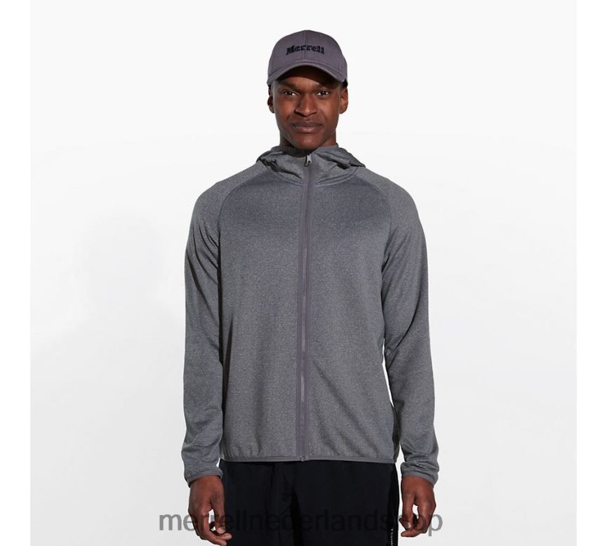 Merrell Heren 4FFP6T550 geotex hoodie met volledige rits (jms26325-059) kleren rots heide