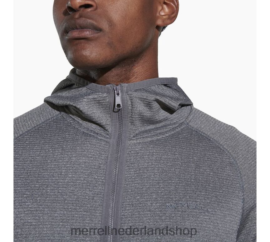 Merrell Heren 4FFP6T550 geotex hoodie met volledige rits (jms26325-059) kleren rots heide