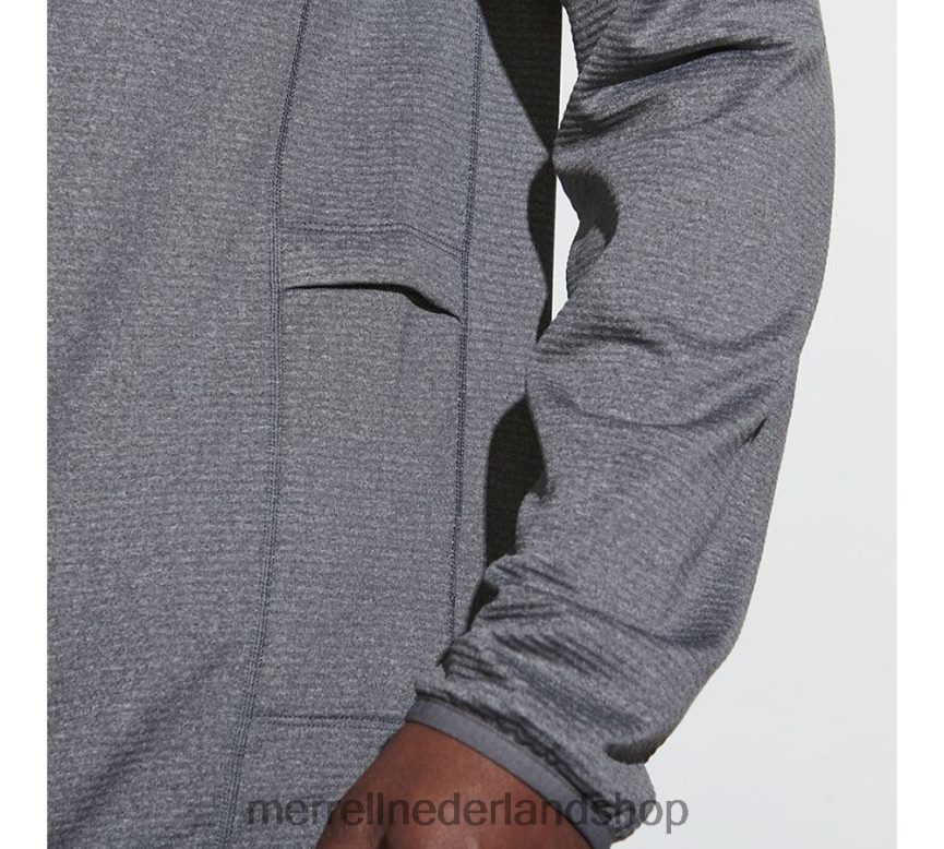 Merrell Heren 4FFP6T550 geotex hoodie met volledige rits (jms26325-059) kleren rots heide