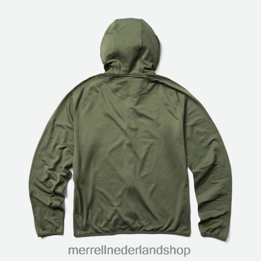 Merrell Heren 4FFP6T551 geotex hoodie met volledige rits (jms26325-327) kleren stoffige olijfheide