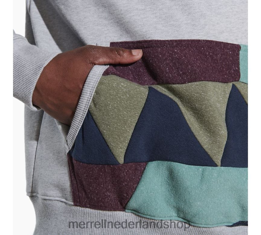 Merrell Heren 4FFP6T557 schrootpullover met capuchon (jms26641-050) kleren grijze heide