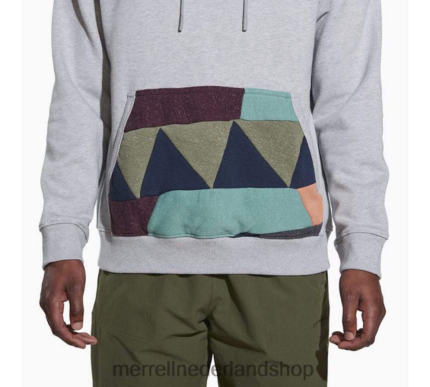 Merrell Heren 4FFP6T557 schrootpullover met capuchon (jms26641-050) kleren grijze heide