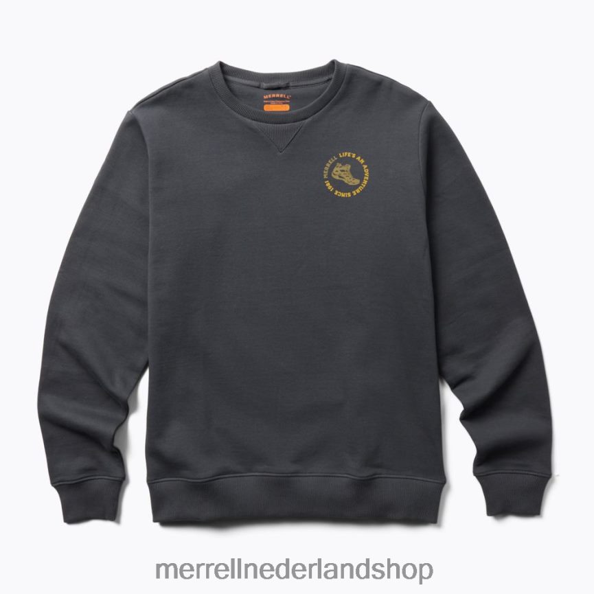 Merrell Heren 4FFP6T697 het leven is een avontuur fleece met ronde hals (jmf26623-425) kleren Indische inkt