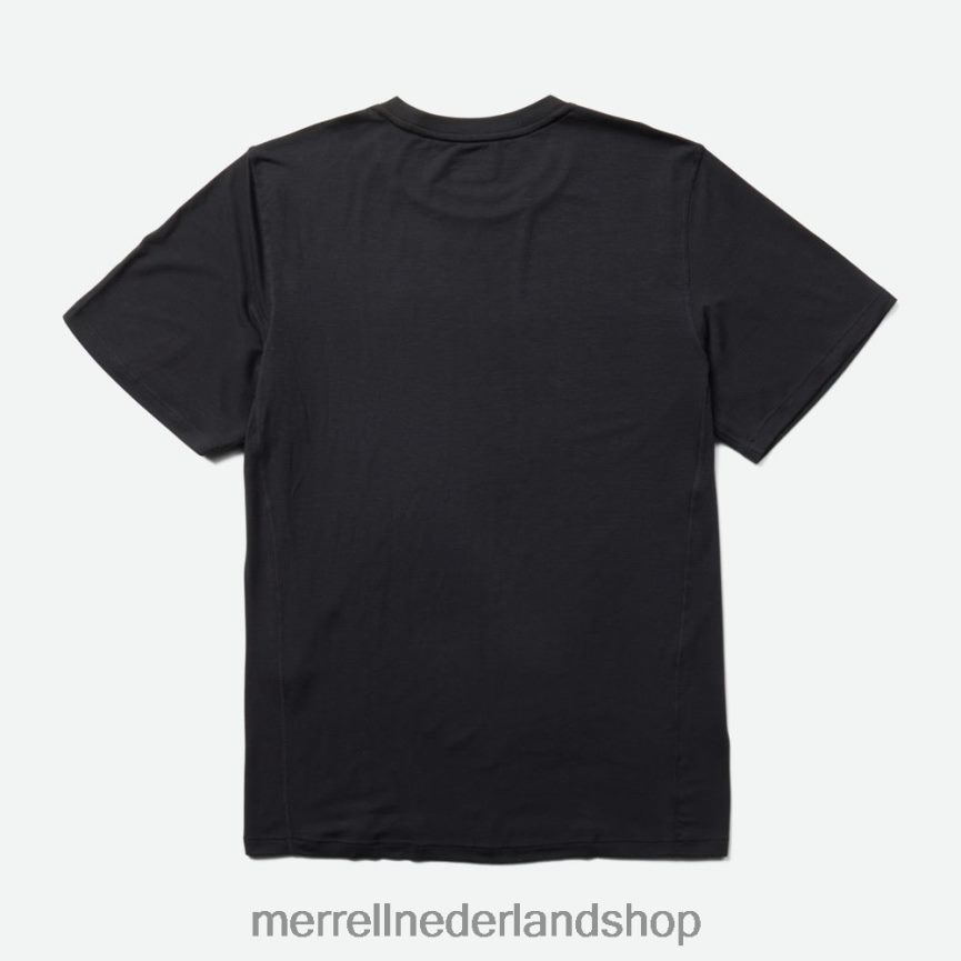 Merrell Heren 4FFP6T147 T-shirt voor dagelijks gebruik met tencel (jms26443-010) kleren zwart