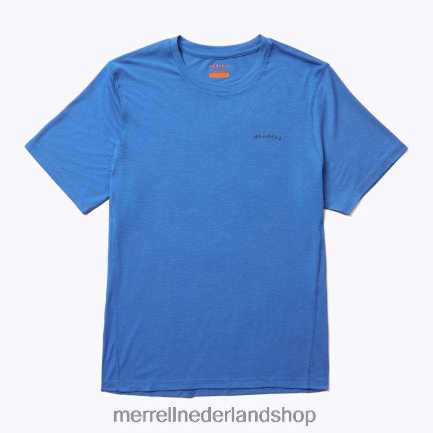 Merrell Heren 4FFP6T148 T-shirt voor dagelijks gebruik met tencel (jms26443-439) kleren victoria blauw
