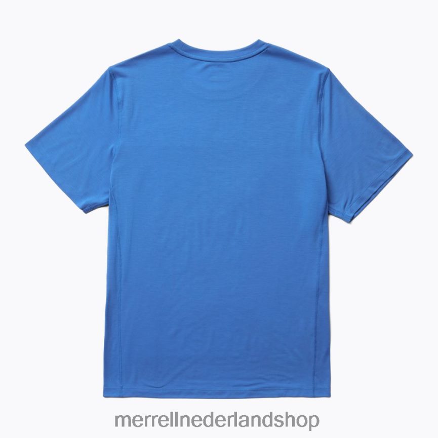 Merrell Heren 4FFP6T148 T-shirt voor dagelijks gebruik met tencel (jms26443-439) kleren victoria blauw