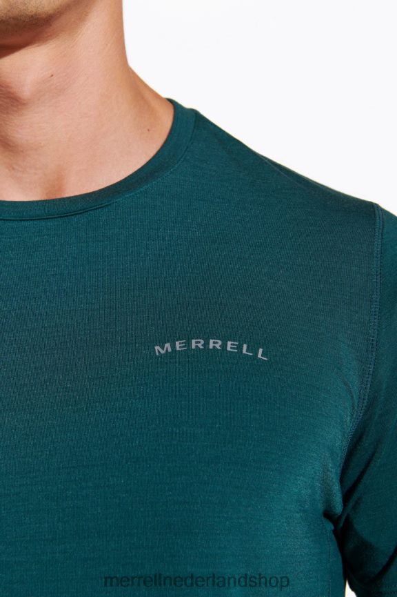 Merrell Heren 4FFP6T149 T-shirt voor dagelijks gebruik met tencel (jms26443-325) kleren zee mos