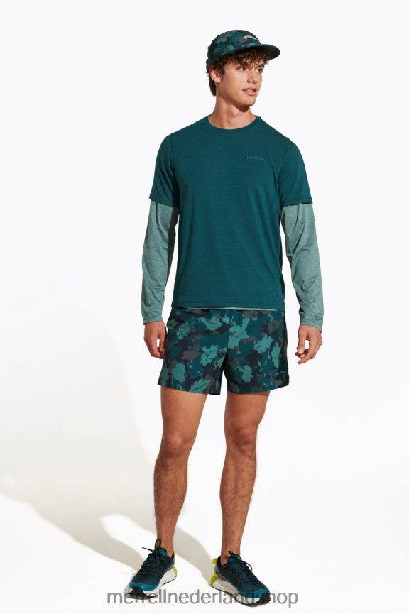Merrell Heren 4FFP6T149 T-shirt voor dagelijks gebruik met tencel (jms26443-325) kleren zee mos