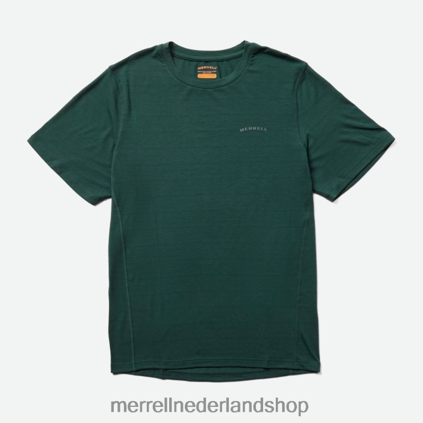 Merrell Heren 4FFP6T149 T-shirt voor dagelijks gebruik met tencel (jms26443-325) kleren zee mos