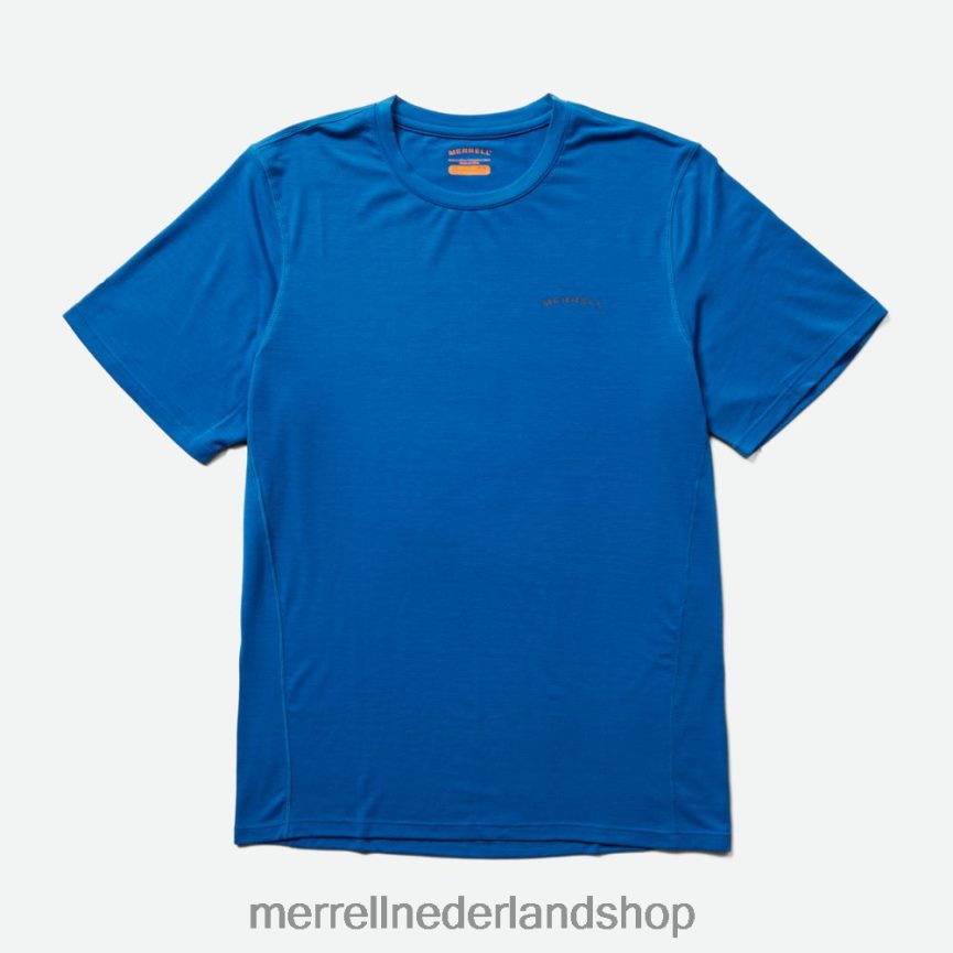 Merrell Heren 4FFP6T152 T-shirt voor dagelijks gebruik met tencel (jms26443-352) kleren blauw