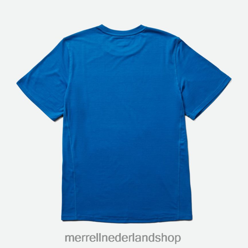 Merrell Heren 4FFP6T152 T-shirt voor dagelijks gebruik met tencel (jms26443-352) kleren blauw