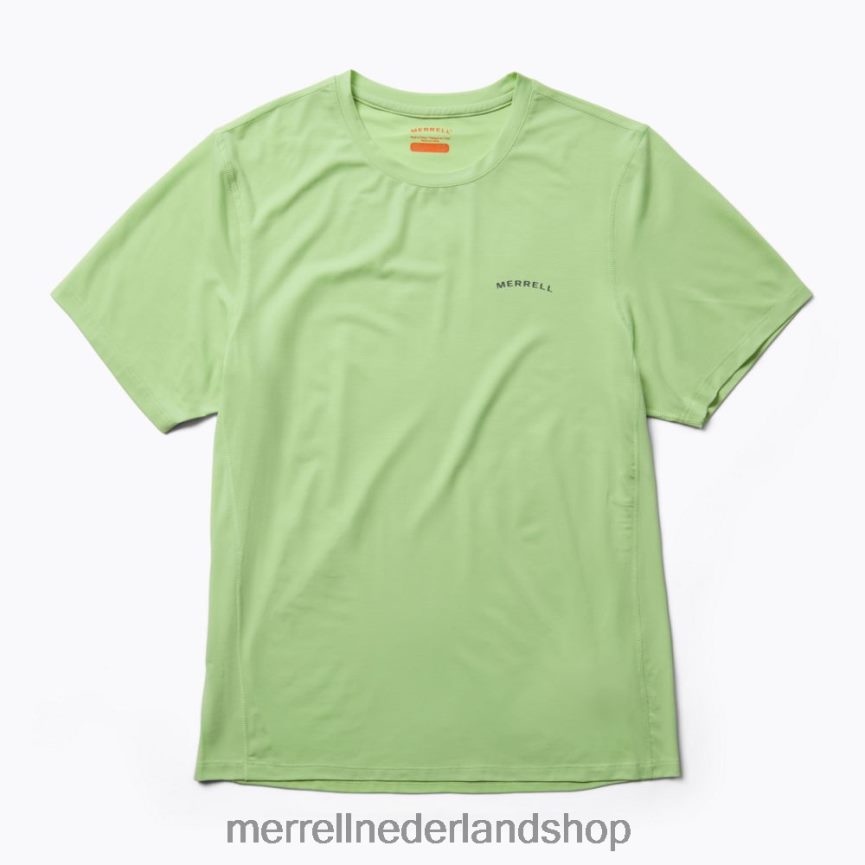 Merrell Heren 4FFP6T154 T-shirt voor dagelijks gebruik met tencel (jms26443-321) kleren schuim groen