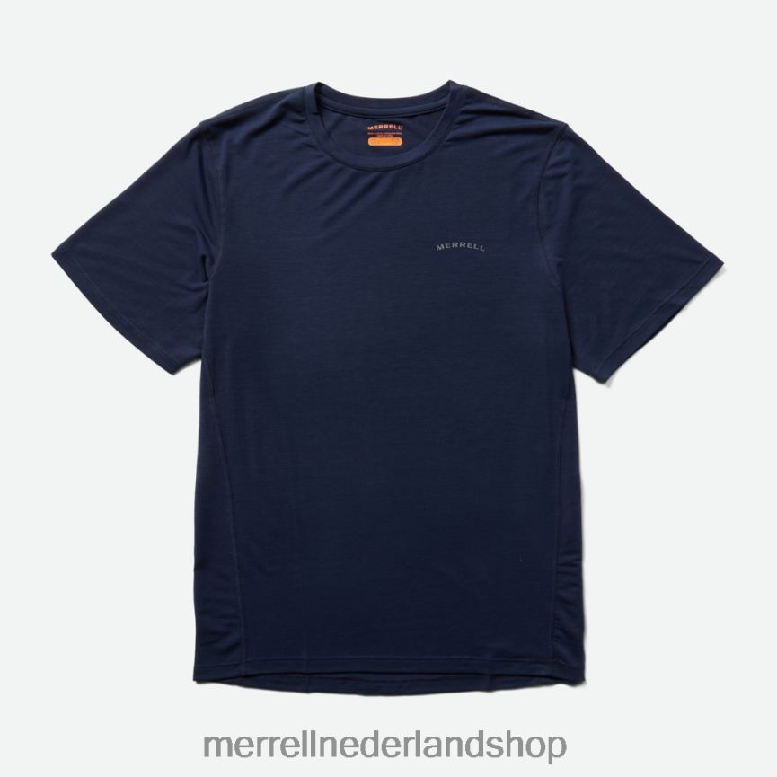 Merrell Heren 4FFP6T155 T-shirt voor dagelijks gebruik met tencel (jms26443-353) kleren marine