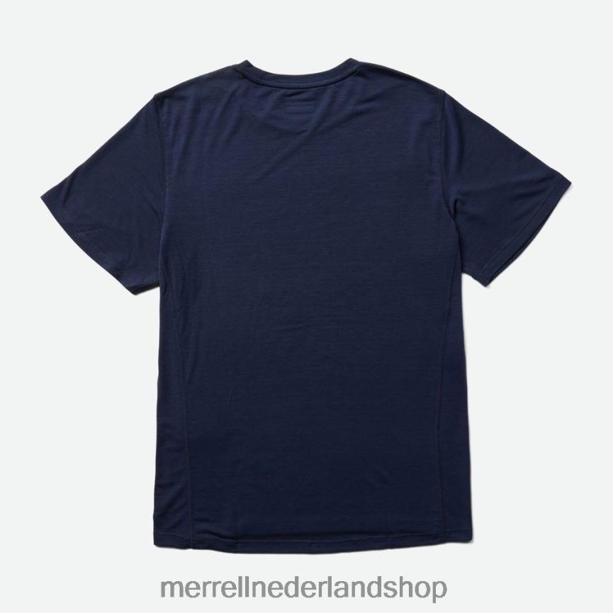 Merrell Heren 4FFP6T155 T-shirt voor dagelijks gebruik met tencel (jms26443-353) kleren marine