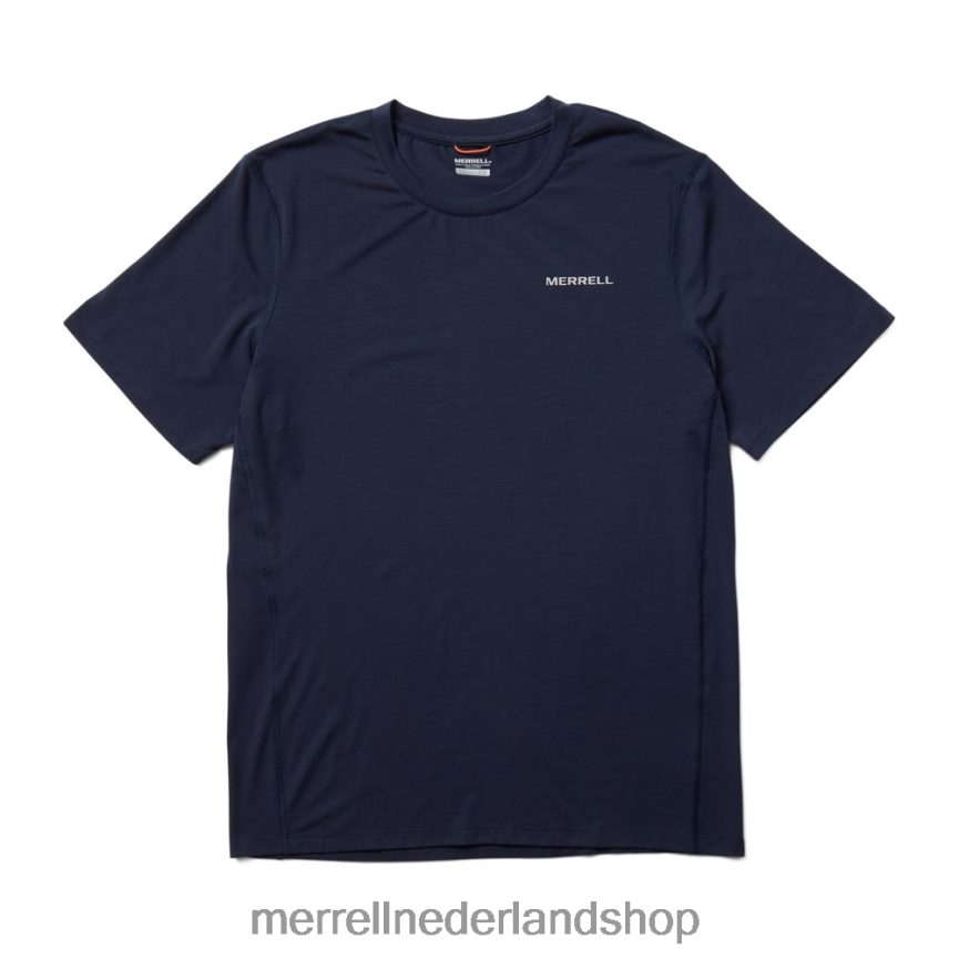 Merrell Heren 4FFP6T391 tencel T-shirt met korte mouwen (jms26065-353) kleren marine
