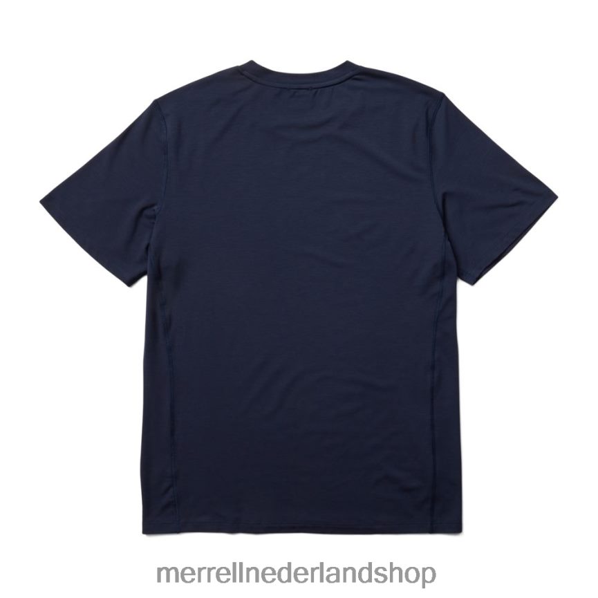 Merrell Heren 4FFP6T391 tencel T-shirt met korte mouwen (jms26065-353) kleren marine