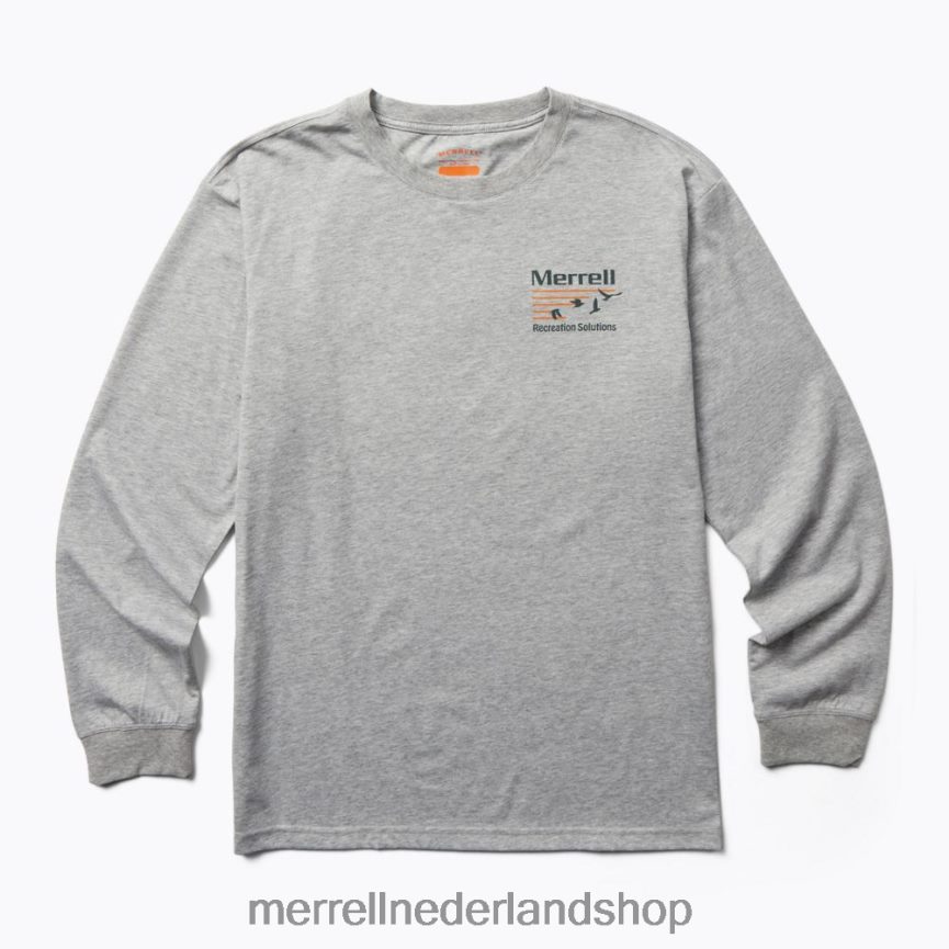 Merrell Heren 4FFP6T561 geweldig outdoor-T-shirt met lange mouwen (jmf26624-050) kleren grijze heide