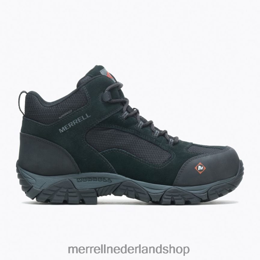 Merrell Heren 4FFP6T433 moab onset mid waterdichte comp toe werklaars (j099509) schoenen zwart