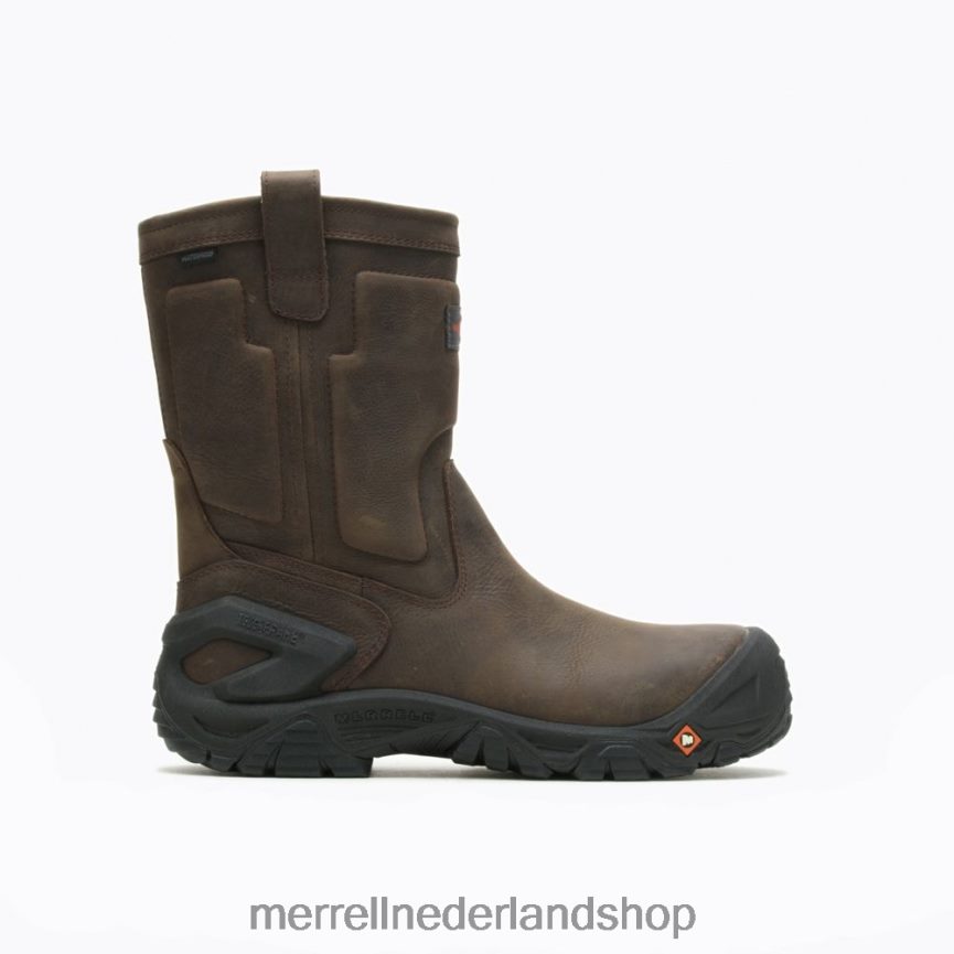 Merrell Heren 4FFP6T452 Strongfield lederen waterdichte pull-on werklaars met comp toe (j099315) schoenen espresso