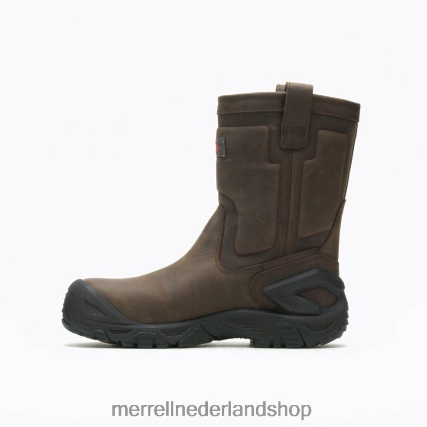 Merrell Heren 4FFP6T452 Strongfield lederen waterdichte pull-on werklaars met comp toe (j099315) schoenen espresso