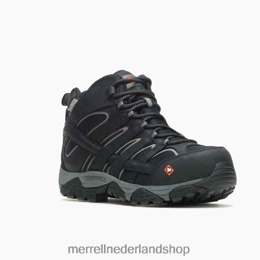 Merrell Heren 4FFP6T619 moab vertex mid waterdichte comp toe werklaars brede breedte (j05241w) schoenen zwart