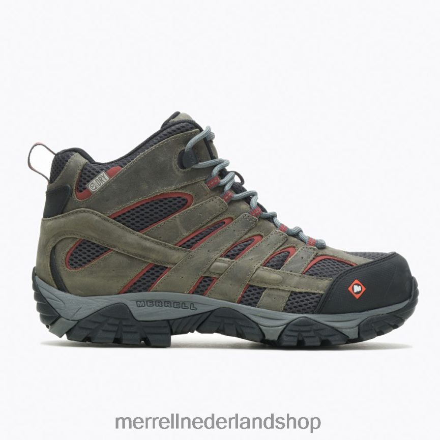 Merrell Heren 4FFP6T620 moab vertex mid waterdichte comp toe werklaars brede breedte (j11515w) schoenen tin