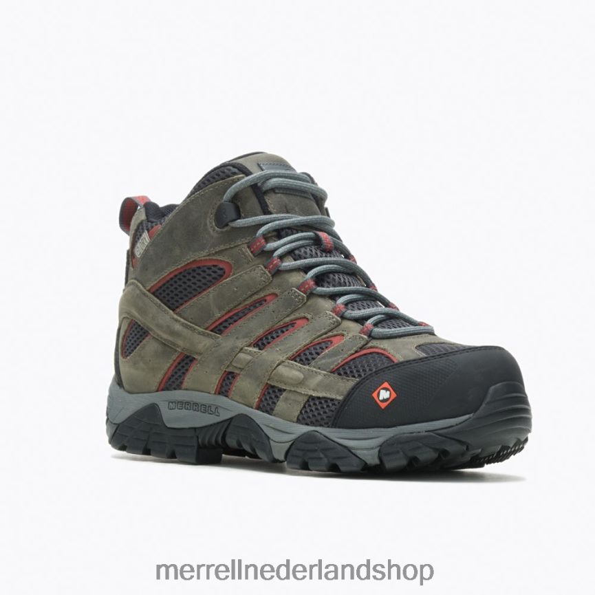 Merrell Heren 4FFP6T620 moab vertex mid waterdichte comp toe werklaars brede breedte (j11515w) schoenen tin