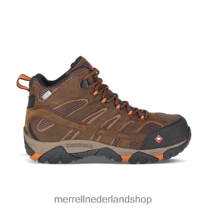Merrell Heren 4FFP6T651 moab vertex mid waterdichte comp teen werklaars (j11617) schoenen klei