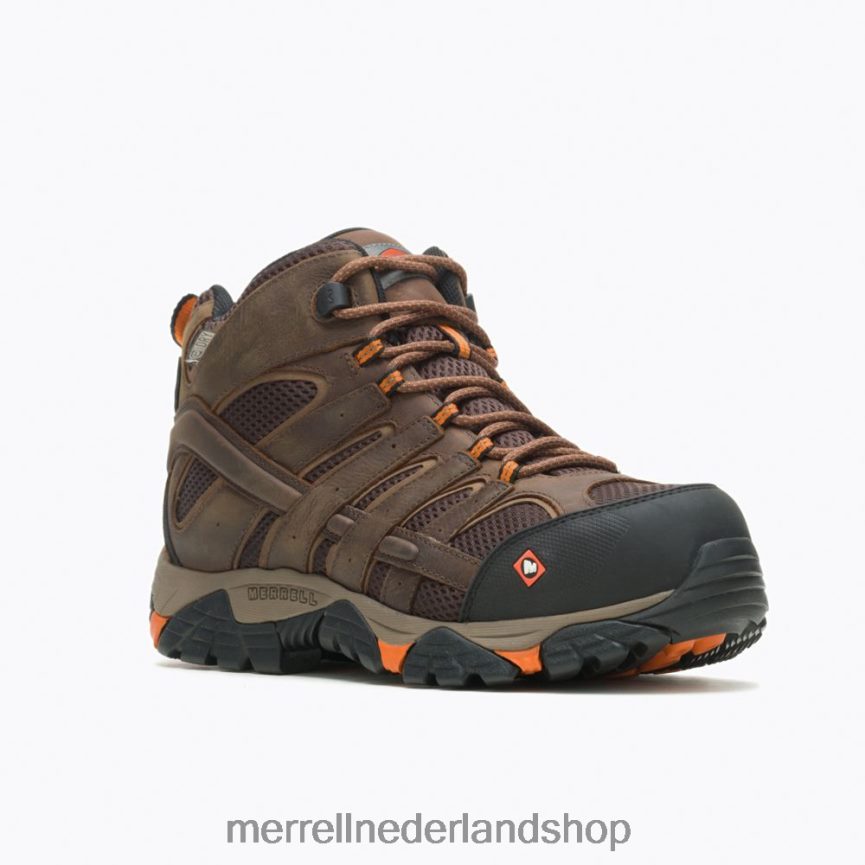 Merrell Heren 4FFP6T651 moab vertex mid waterdichte comp teen werklaars (j11617) schoenen klei