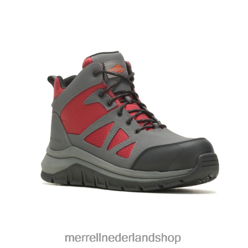 Merrell Heren 4FFP6T688 fullbench speed mid waterdicht cf (j005027) schoenen asfalt/dahlia