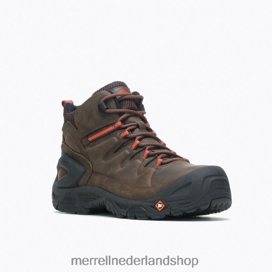 Merrell Heren 4FFP6T716 Strongfield leren 6\'\' waterdichte comp teen werklaars (j099341) schoenen espresso