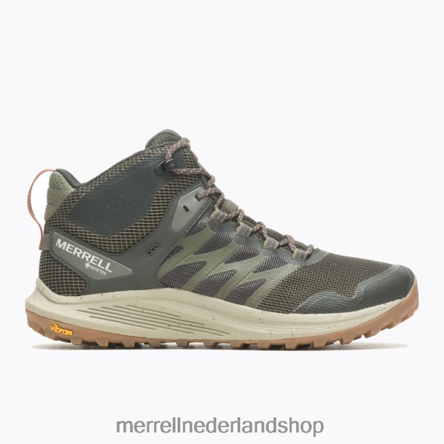 Merrell Heren 4FFP6T40 nova 3 mid gore-tex (j067617) schoenen olijf