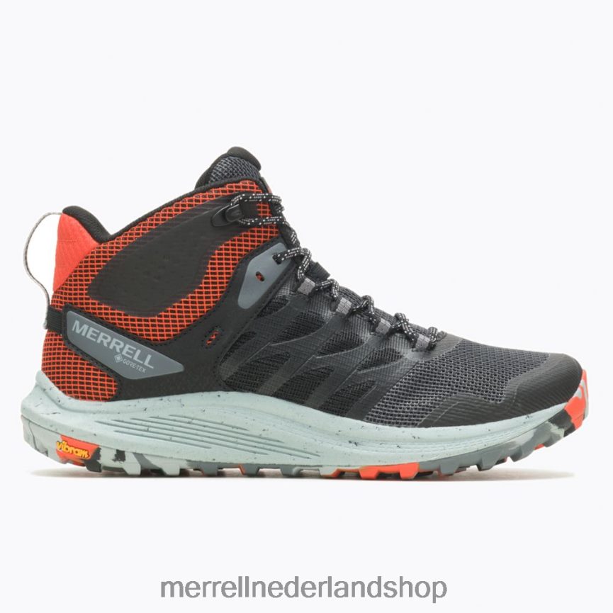 Merrell Heren 4FFP6T42 nova 3 mid gore-tex (j067615) schoenen zwart/mandarijn