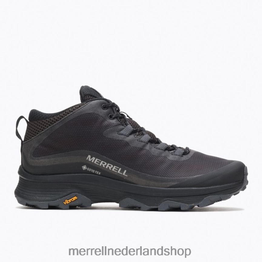 Merrell Heren 4FFP6T190 moab speed mid gore-tex (j067075) schoenen zwart/asfalt