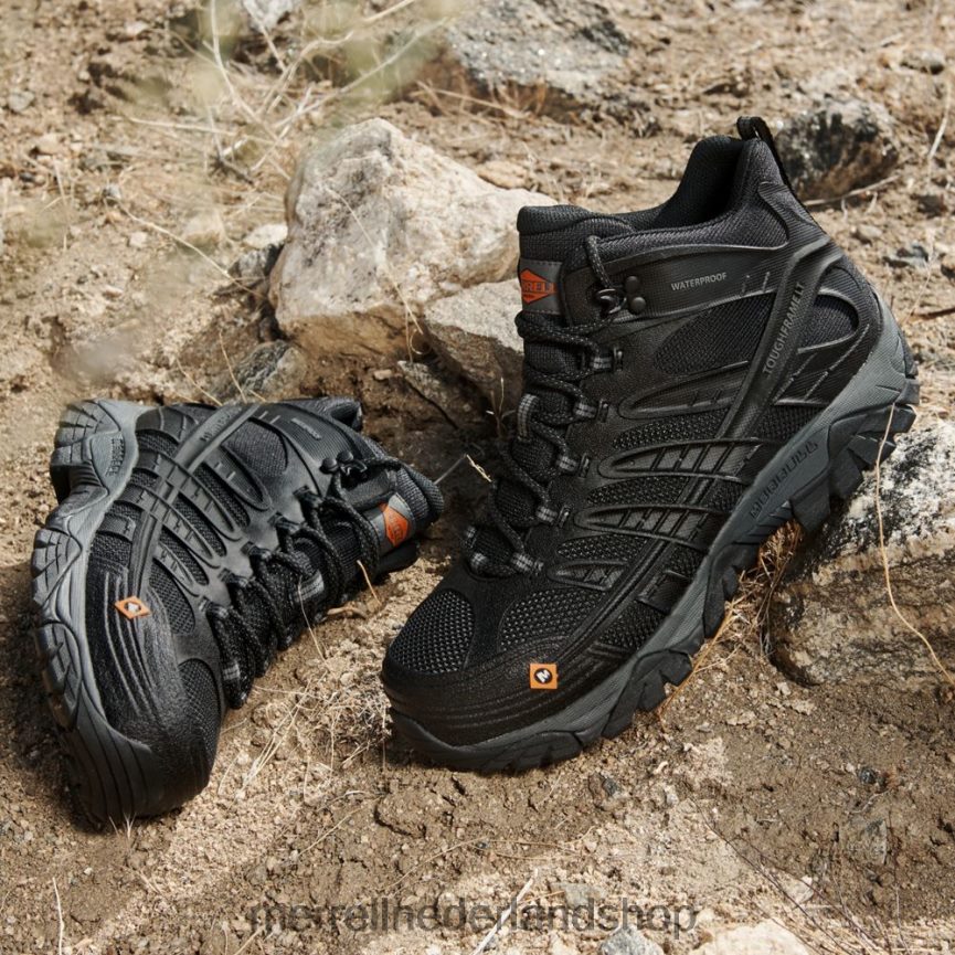 Merrell Heren 4FFP6T343 moab velocity mid waterdichte koolstofvezel brede breedte (j099431w) schoenen kasteel rots