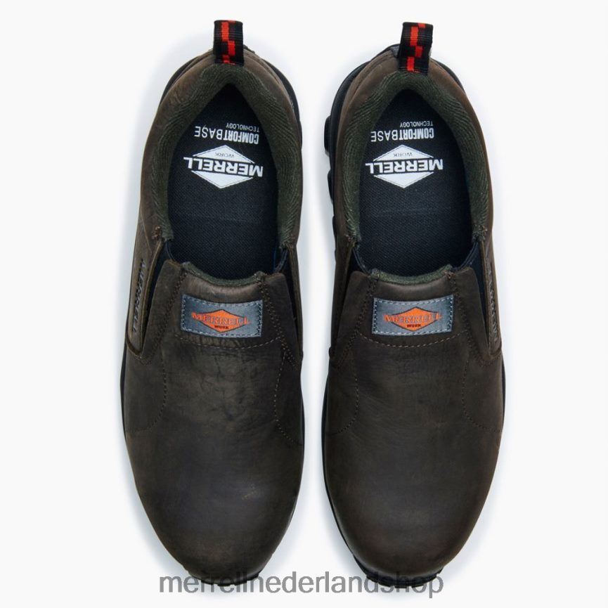 Merrell Heren 4FFP6T346 jungle moc lederen comp teen werkschoen (j099319) schoenen espresso