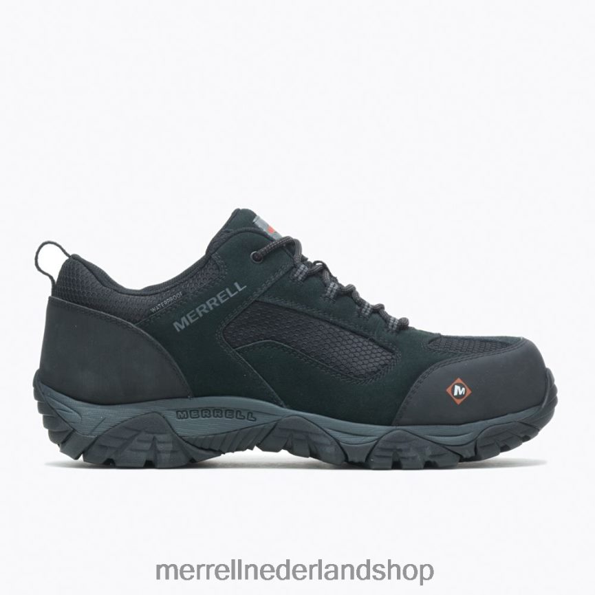 Merrell Heren 4FFP6T384 moab onset waterdichte comp teen werkschoen (j099503) schoenen zwart