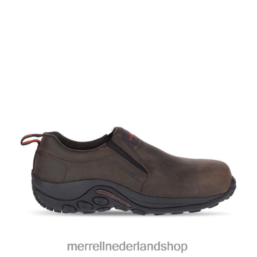 Merrell Heren 4FFP6T487 jungle moc lederen comp toe werkschoen brede breedte (j099319w) schoenen espresso
