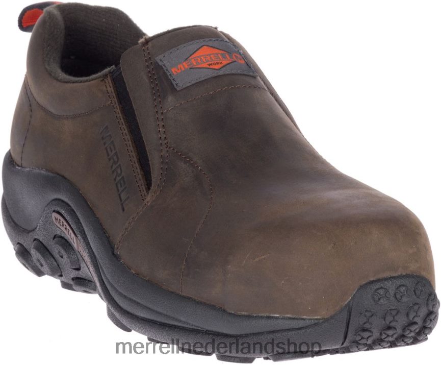 Merrell Heren 4FFP6T487 jungle moc lederen comp toe werkschoen brede breedte (j099319w) schoenen espresso