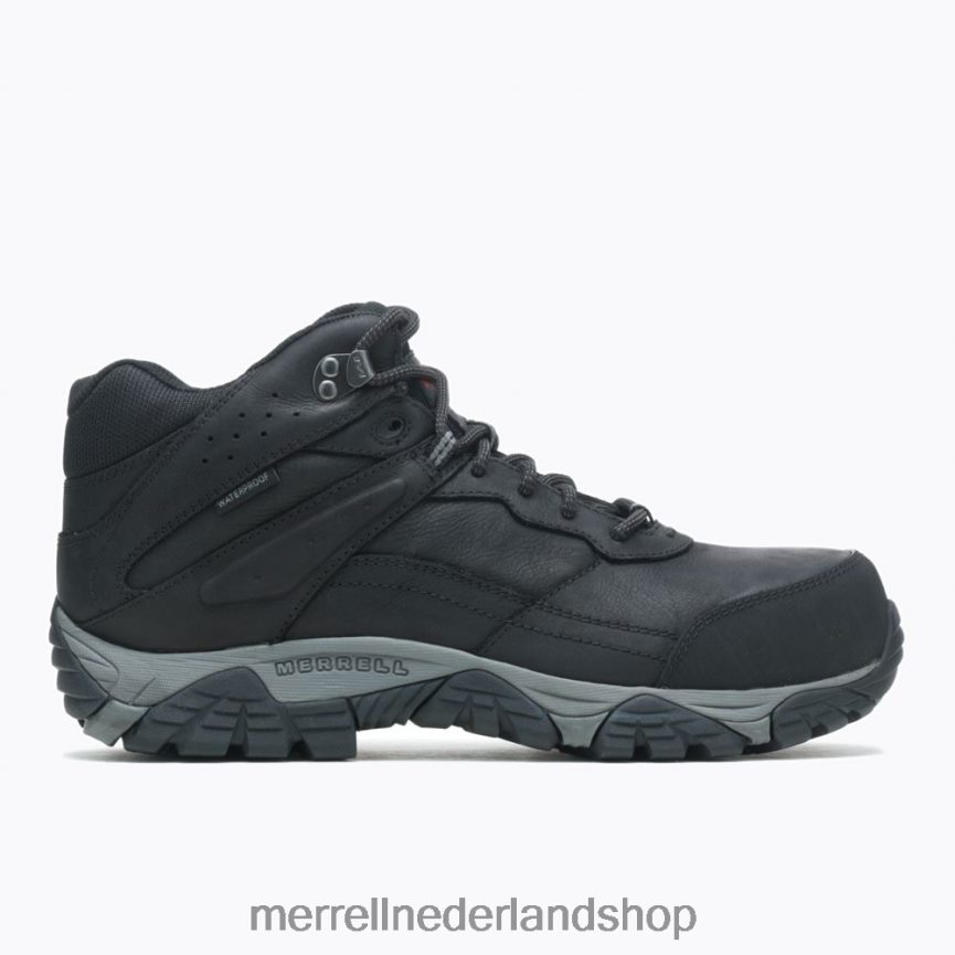 Merrell Heren 4FFP6T495 moab adventure mid waterdichte koolstofvezel brede breedte (j004631w) schoenen zwart