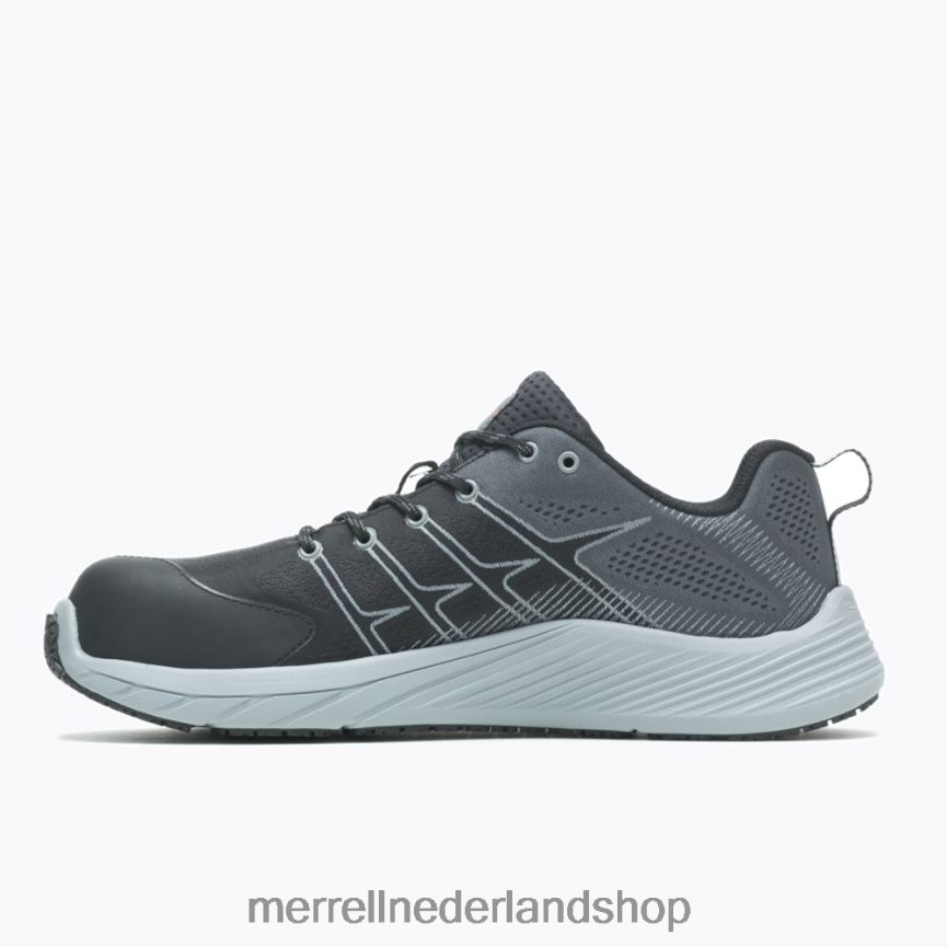 Merrell Heren 4FFP6T510 moab vlucht koolstofvezel (j004627) schoenen zwart/monumentaal