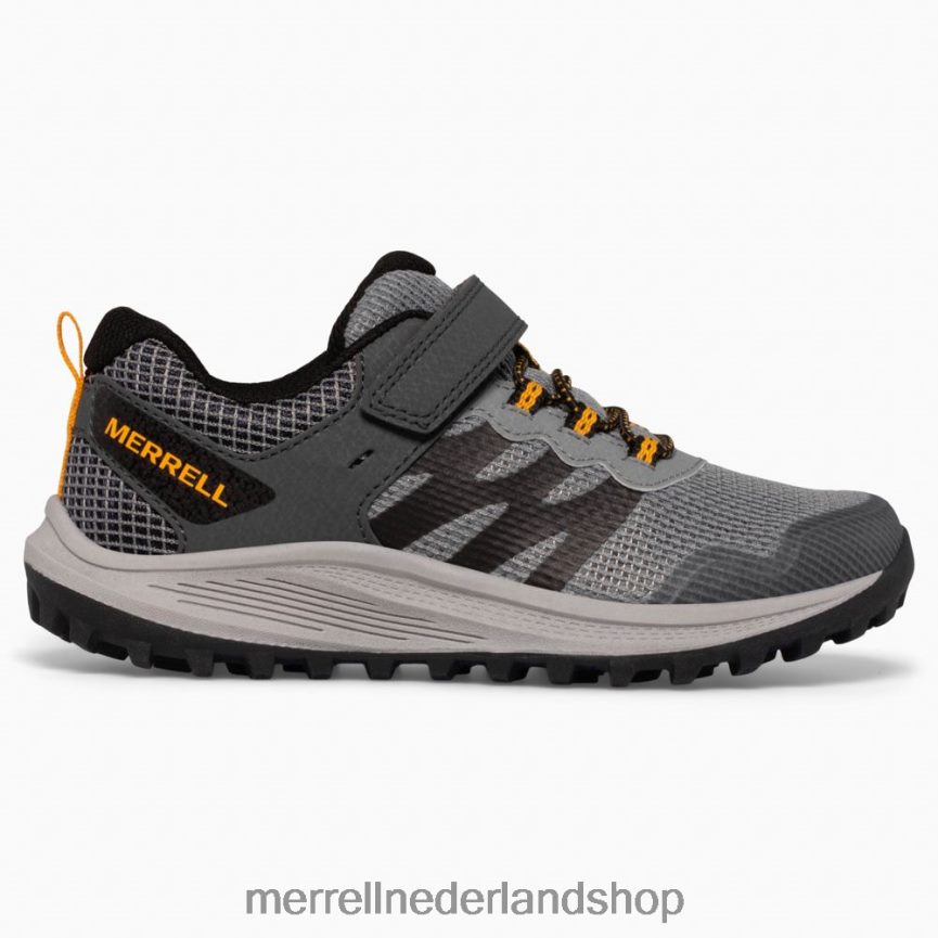 Merrell kinderen 4FFP6T1356 nova 3 sneaker (mk266785) schoenen grijs/oranje
